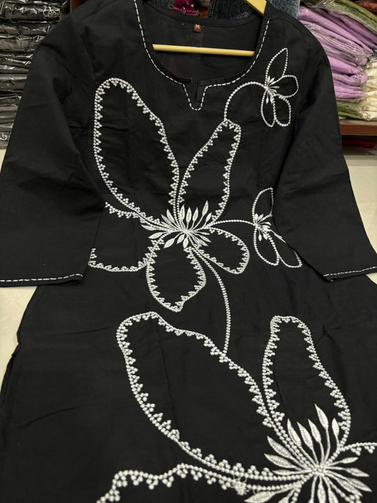 Tagai Bloom Cotton Kurti Pant Set