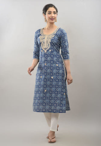 Gota Patti work kurti