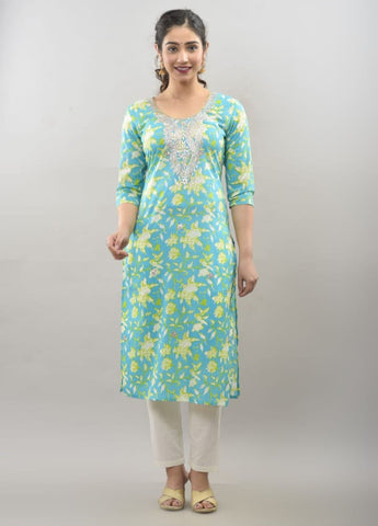 Gota Patti work kurti