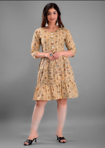 Cotton short dress