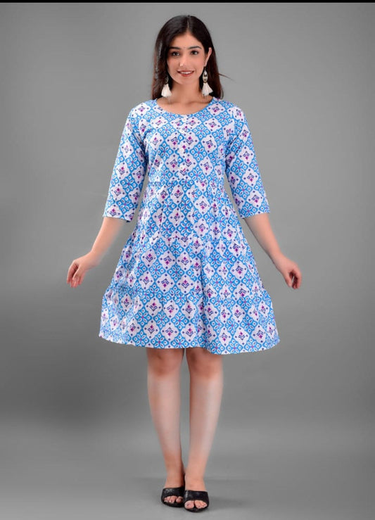 Cotton short dress
