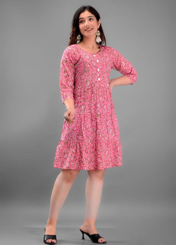 Cotton short dress