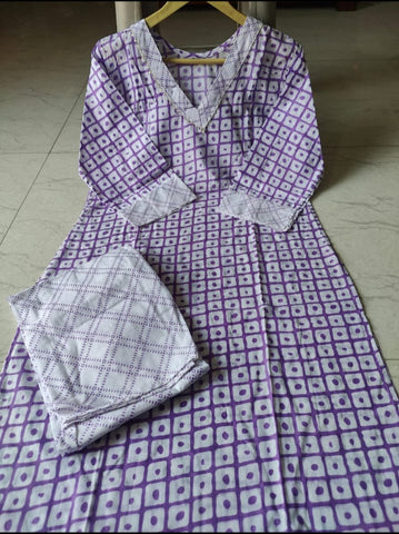 Cotton or Rayon kurti pant