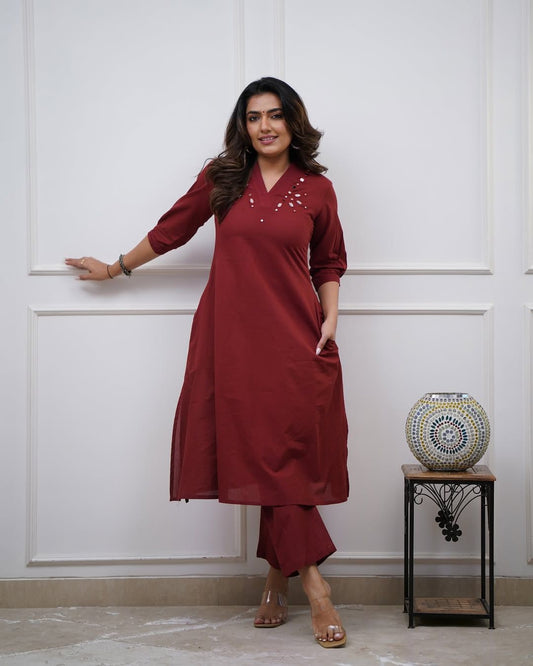 Noor Cotton Kurti Set