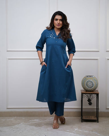 Noor Cotton Kurti Set
