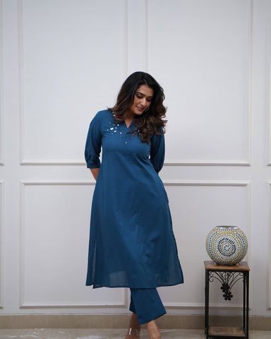 Noor Cotton Kurti Set