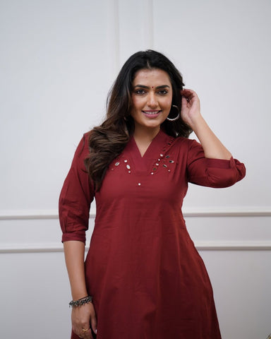 Noor Cotton Kurti Set
