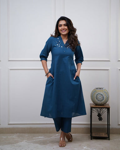 Noor Cotton Kurti Set