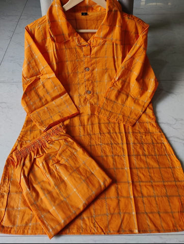 Cotton printed co ord set