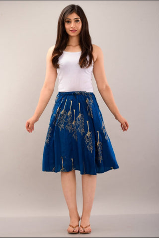 Cotton Printed Short Skirt