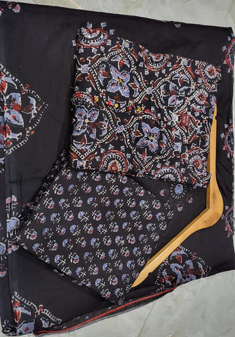 Blockprint Charm – Premium 3Pc Cotton Set Kurti