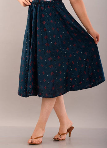 Cotton Printed Short Skirt