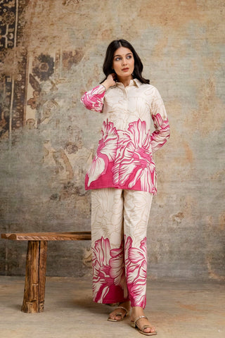 Classy Cotton Floral Printed Cord Set