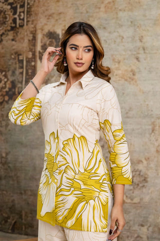 Classy Cotton Floral Printed Cord Set