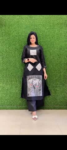 Noir Muse Embroidered Co-Ord Set