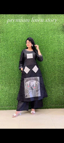 Noir Muse Embroidered Co-Ord Set