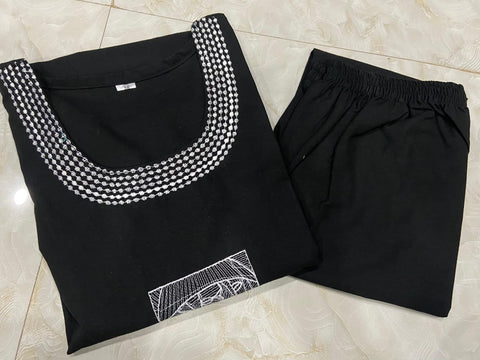 Noir Muse Embroidered Co-Ord Set